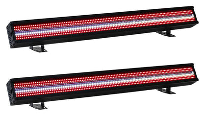 (2) Jolt Bar FXIP RGB SMD LED DMX Strobe/Blinder/Wash Lights