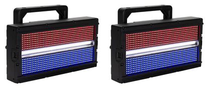 (2) Jolt Panel FXIP RGBW SMD LED DMX Strobe/Wash Lights