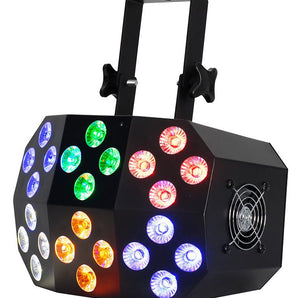Eliminator Lighting ADJ Mega Wash 24 240 Watt Hex LED RGBWA+UV Wash Light+Remote