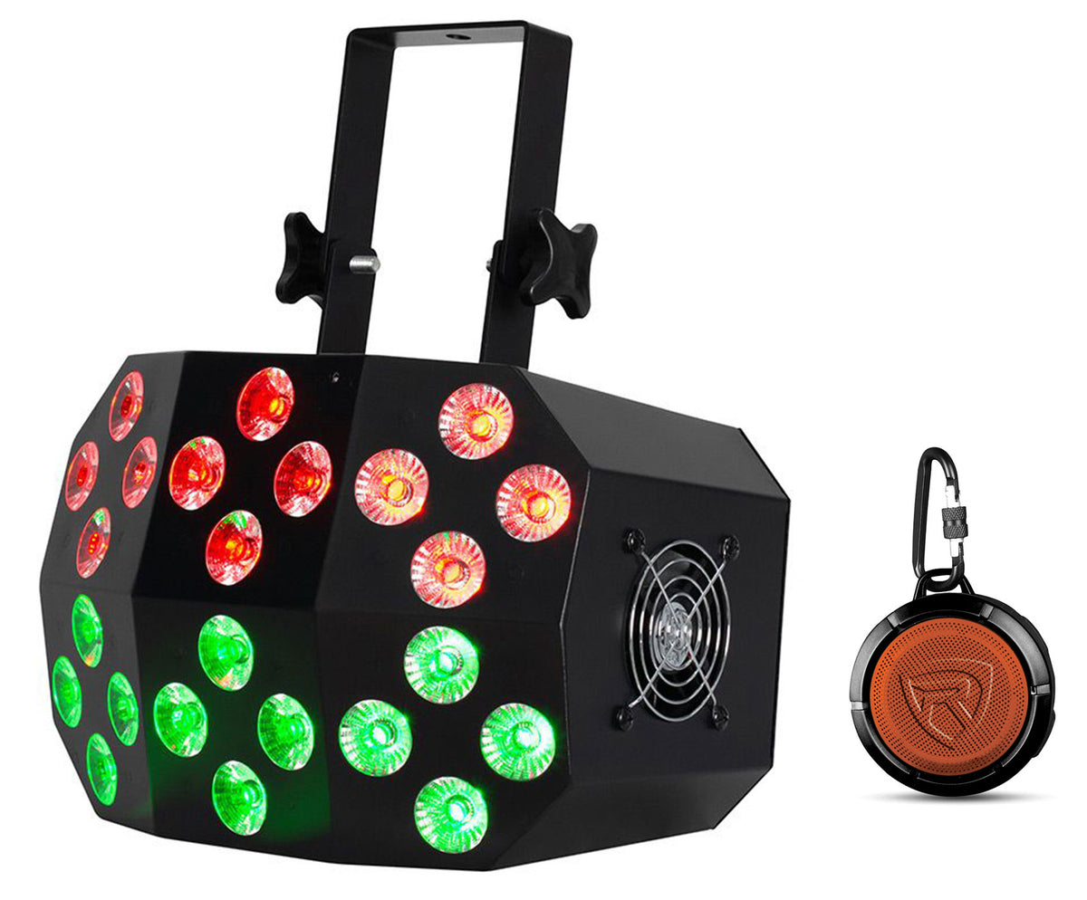 Mega Wash 24 LED RGBWA+UV Wash Light + Remote + Home Speaker