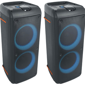 Pair Rockville ROCK PARTY 9 Home/Portable Bluetooth Speakers w/Wireless Linking