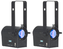 (2) American DJ Encore Profile Mini Color RGBWAL LED Ellipsoidal Spot Lights