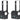 2) American DJ Encore Profile Mini WW Warm White LED DMX Ellipsoidal Spot Lights