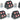 (5) Rockville MINI RF4 V2 Black DJ/Party Wash Lights+RF Remote+APP+Wireless DMX