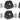 (6) Rockville MINI RF1 V3 Black Bright DJ/Party LED Wash Up Lights+RF Remote+APP