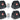 (8) Rockville MINI RF1 V3 Black Bright DJ/Party LED Wash Up Lights+RF Remote+APP