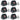 (12) Rockville MINI RF1 V3 Black Bright DJ/Party LED Wash Up Lights+RF Remote+APP