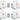 (8) Rockville MINI RF1 V3 White Bright DJ/Party LED Wash Up Lights+RF Remote+APP