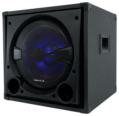 Rockville BASS BLASTER 12 12" 800w Powered Home Audio Subwoofer Theater Sub