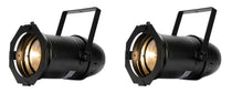 (2) Par Z100 3K2 100W Warm White COB LED DMX Par Can Stage Lights