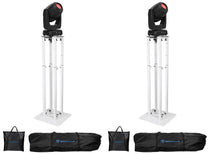 (2) Intimidator Hybrid 251SR Moving Heads + Totem Stands
