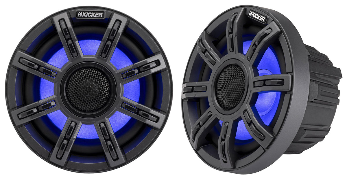 Pair KICKER 51MSC65 MSC65 6.5" 200 Watt Premium Marine Speakers 4-Ohm