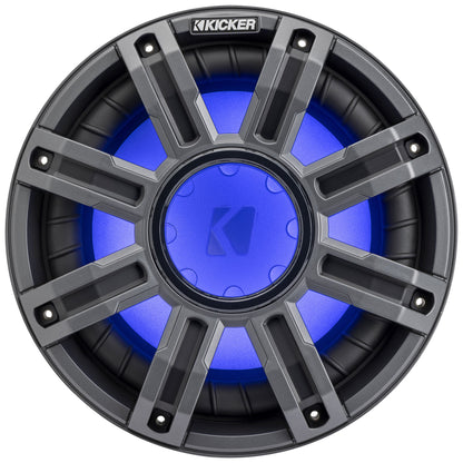 KICKER 51MWF104 10" 400 Watt RMS Marine Boat Free Air Subwoofer 4-Ohm Sub