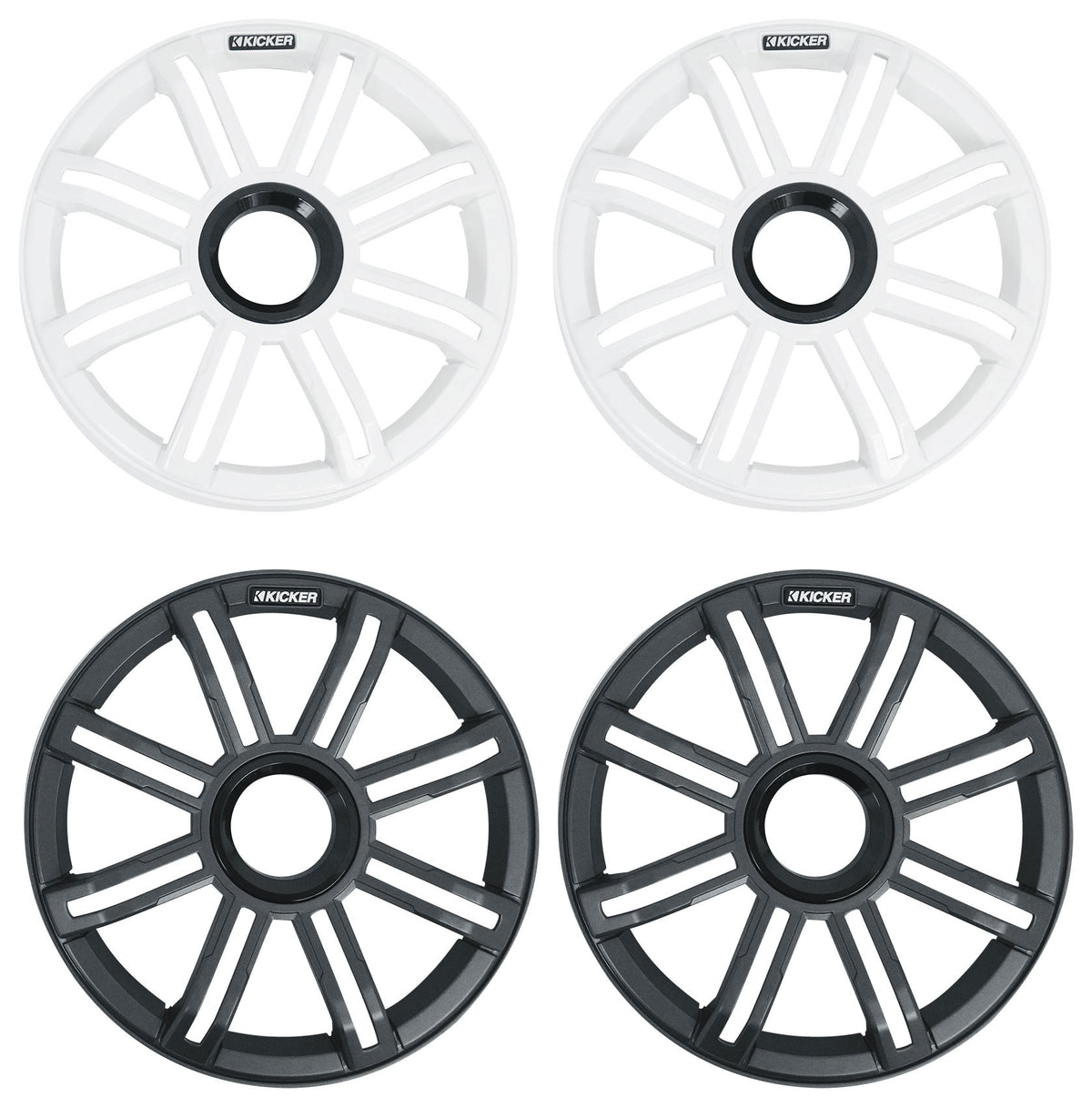 Pair KICKER 51MSS8 8" 400 Watt Premium Marine Component Speakers 4-Ohm MSS8