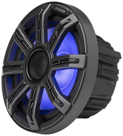 Pair KICKER 51MSC8 MSC84 8" 400 Watt Premium Marine Boat Speakers 4-Ohm