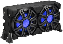 KICKER 51MWLE104 Dual 10" 400w Marine Boat Loaded Subwoofers in Enclosure Box