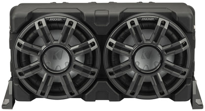 KICKER 51MWLE104 Dual 10" 400w Marine Boat Loaded Subwoofers in Enclosure Box
