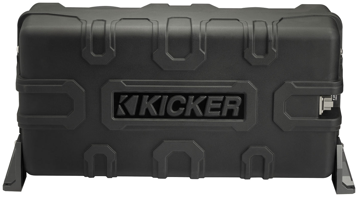 KICKER 51MWLE104 Dual 10" 400w Marine Boat Loaded Subwoofers in Enclosure Box