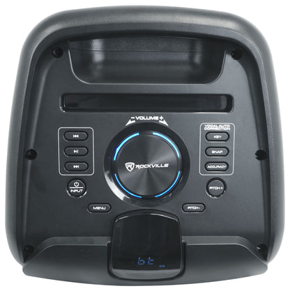 Rockville ROCK PARTY 9 Dual 8" Home/Portable Bluetooth Speaker Deep Bass+Effects