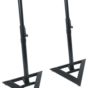 2 Rockville RSM3 Studio Monitor Bookshelf Speaker Stands/Sturdy Base/Push-Button