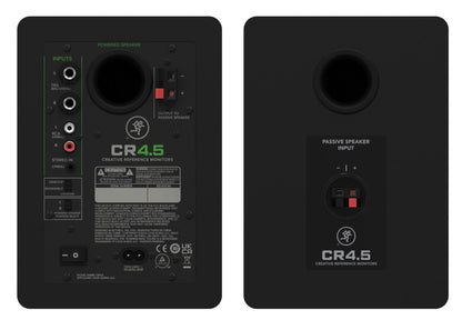 Mackie CR4.5 4.5" Powered Studio Monitors Speakers w/ Tone Control