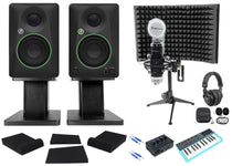 Mackie Studio Recording Kit w/CR3.5 Monitors+Interface+Controller+Mic+Headphones