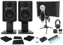 Mackie Studio Recording Kit w/CR4.5 Monitors+Interface+Controller+Mic+Headphones