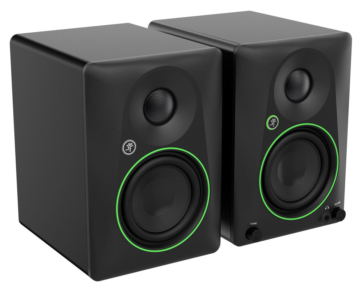 Pair Mackie CR4.5 4.5" Powered Studio Monitors w/Tone Control+8" Subwoofer