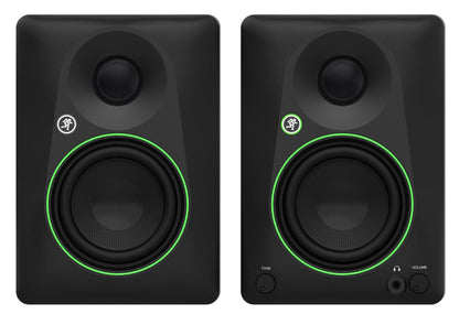 Pair Mackie CR4.5 4.5" Powered Studio Monitors w/Tone Control+8" Subwoofer