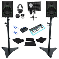 Mackie Recording Kit w/CR8BT Studio Monitors+Interface+Controller+Mic+Headphones