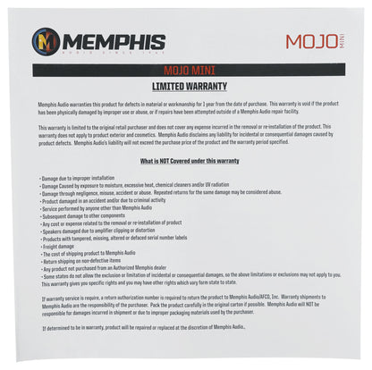 Memphis Audio MJME19RAM8D1 V2 Dual 8" Subs+Enclosure Fits 2019 & Up RAM Crew Cab