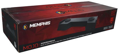 Memphis Audio MJME19RAM8D1 V2 Dual 8" Subs+Enclosure Fits 2019 & Up RAM Crew Cab