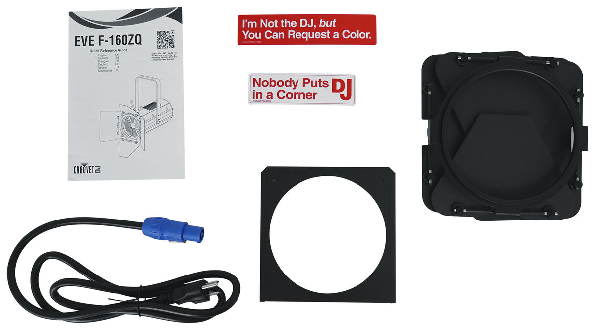 Chauvet DJ EVE F-160ZQ 160W RGBW Fresnel D-Fi LED DMX, Zoom & Spot Light