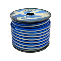 XS Power XSFLEX12BLCL-100 12 AWG OFC 100 Foot Speaker Cable in Blue / Clear