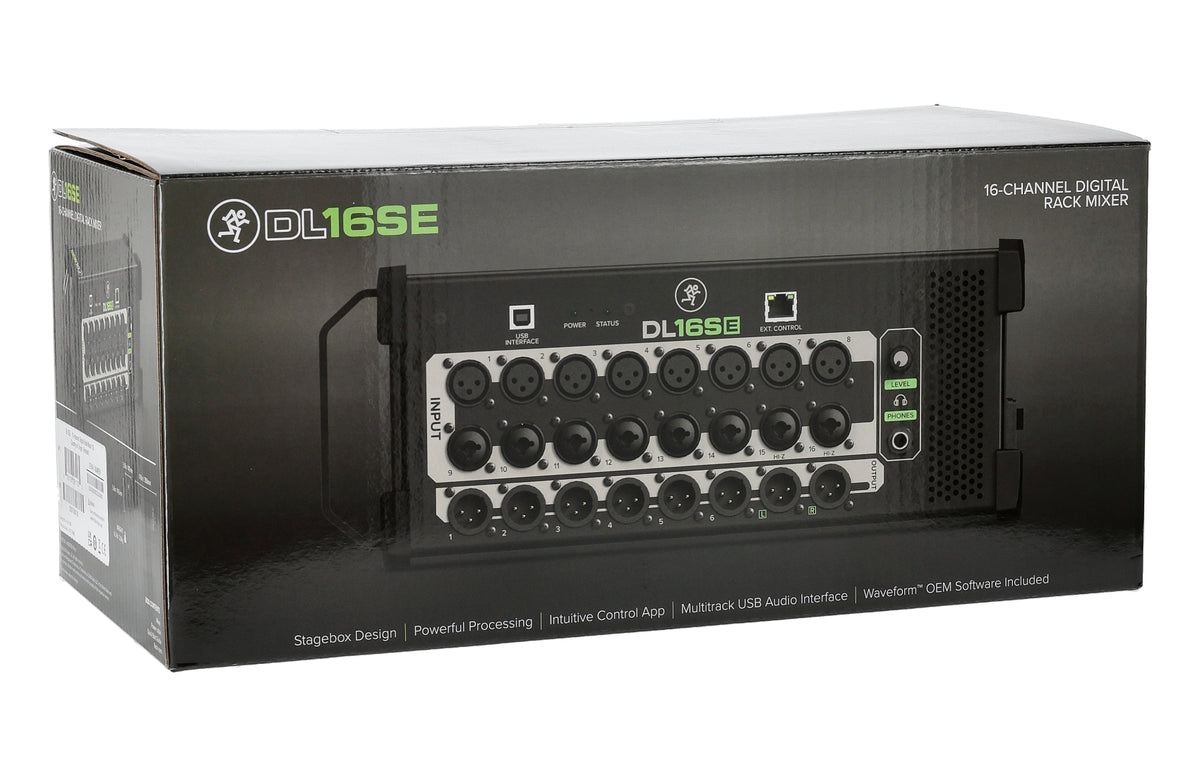 Mackie DL16SE 16-Channel Digital Rack Mixer w/Onyx+ Preamps+16x16 Interface