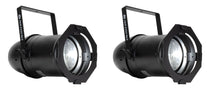 (2) Par Z100 5K2 100W COB Cool White LED DMX Par Can Stage Lights