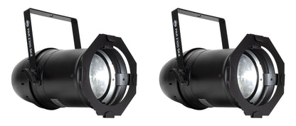 (2) Par Z100 5K2 100W COB Cool White LED DMX Par Can Stage Lights