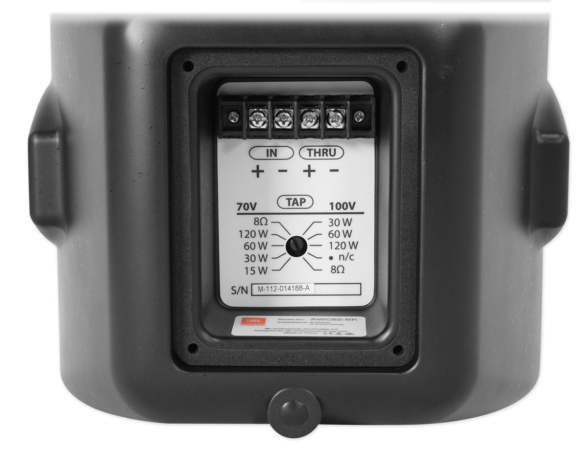 AWC62-BK 6.5" Indoor/Outdoor Speaker Pair with 320W 6-Zone Amplifier