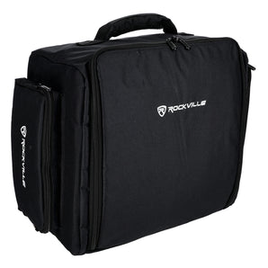 6) Rockville RockPAR50 LED RGB Par Can DMX DJ Stage Club Wash Up-Lights+Backpack