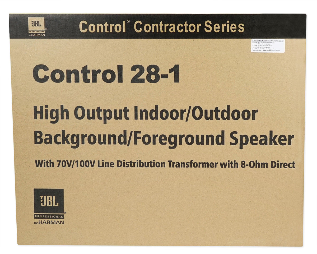 (16) JBL Control 28-1 8" 60w 70v Commercial Indoor/Outdoor Speakers+Amplifier