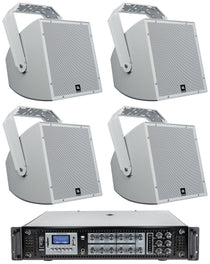 AWC129 12" Outdoor Speakers (4) + RCS1000-6 Amplifier