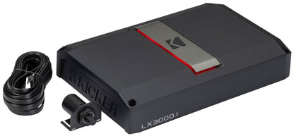 Kicker 51LX30001 3000w Mono Car Amplifier w/Smart Bass Class D Sub Amp LX3000.1