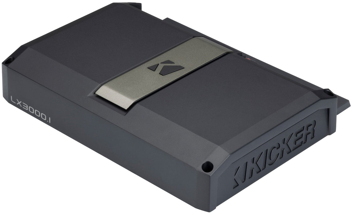 Kicker 51LX30001 3000w Mono Car Amplifier w/Smart Bass Class D Sub Amp LX3000.1