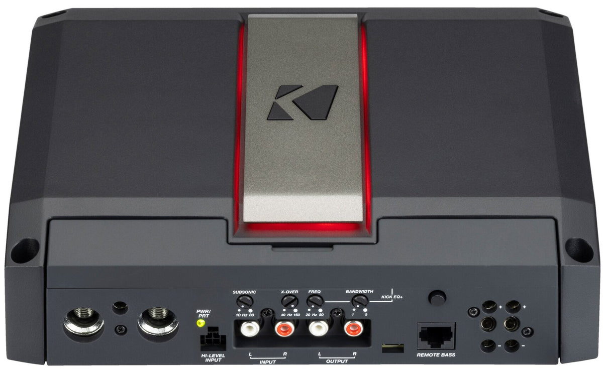 Kicker 51LX16501 1650w Mono Car Amplifier w/Smart Bass Class D Sub Amp LX1650.1