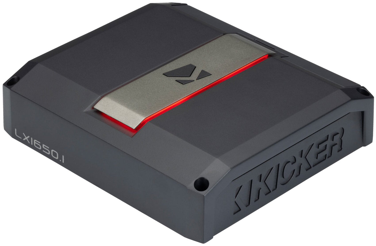 Kicker 51LX16501 1650w Mono Car Amplifier w/Smart Bass Class D Sub Amp LX1650.1