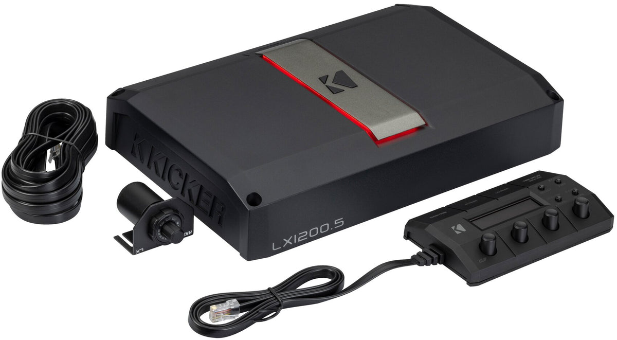 Kicker 51LX12005 5-Channel Car Stereo Amplifier Class D Amp LX1200.5