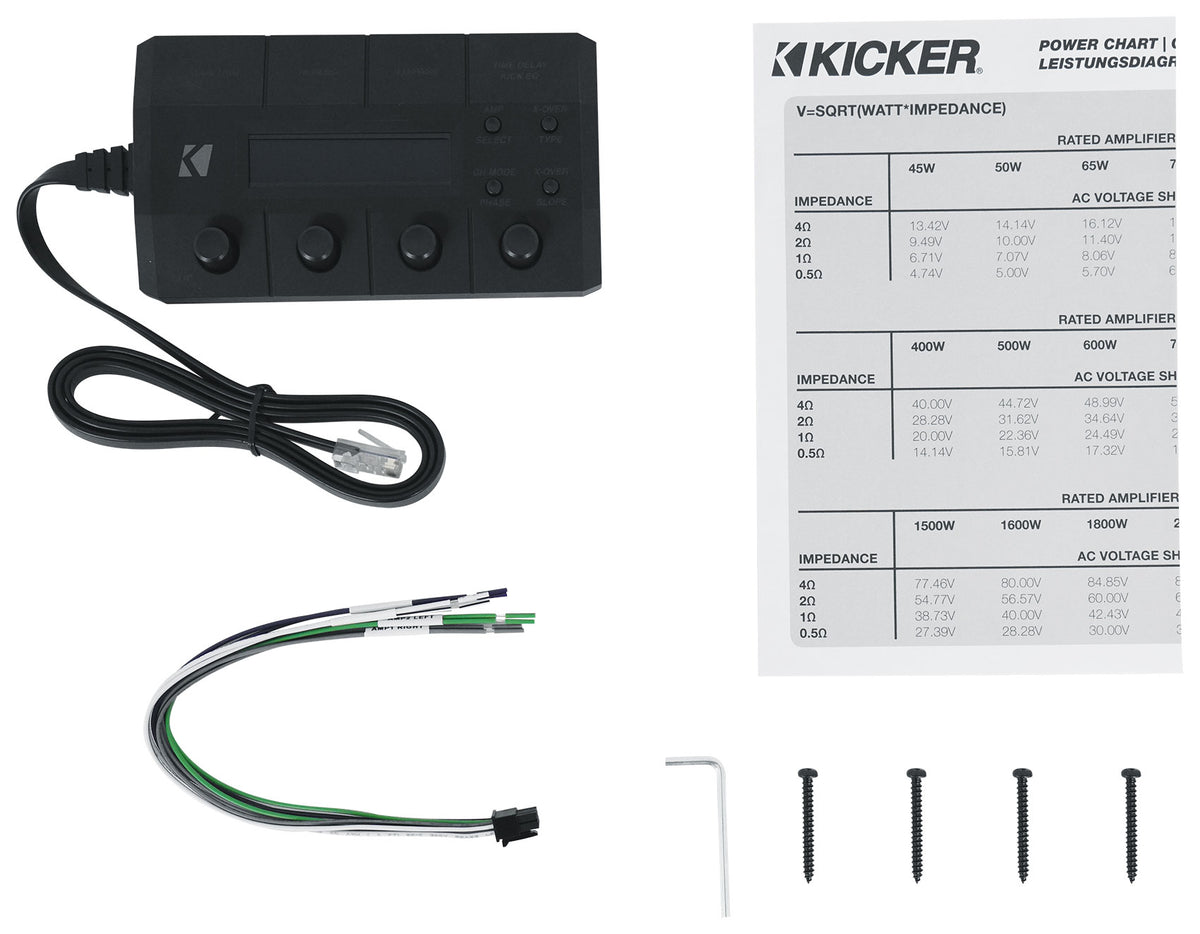Kicker 51LX5004 4-Channel Car Audio Amplifier Class D Amp LX500.4