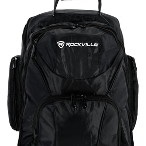 Rockville RVBACKPACK V2 Large DJ Laptop/Gear 9 Compartment Travel Backpack