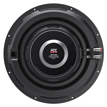 3512-04S 12" Shallow Subwoofer Pair with Sound Deadening Kit