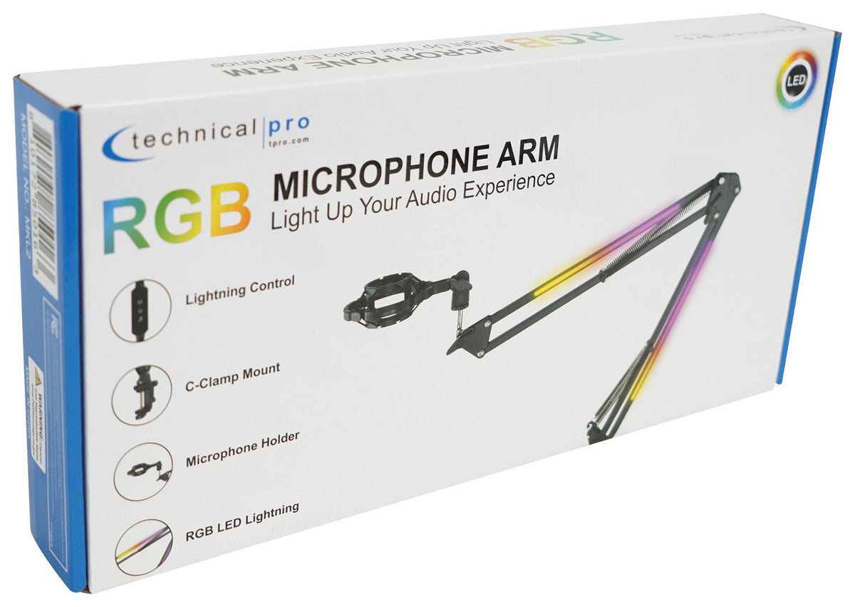 MKL2 Microphone Boom Arm Stand with Spider Mic Holder